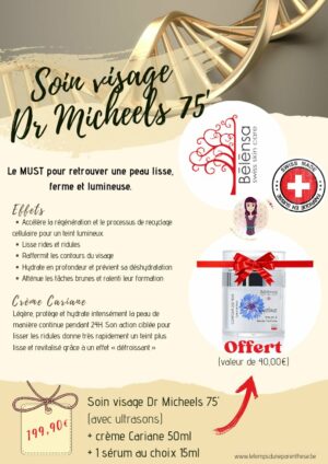 Soin visage Dr Micheels + crème + sérum = crème contour des yeux OFFERTE